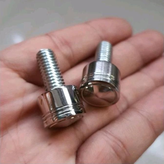 Sale Baut Tutup Lubang Spion/Baut Sekrup Dudukan Spion Motor Vespa Iget/I Get/Primavera/Sprint Prima