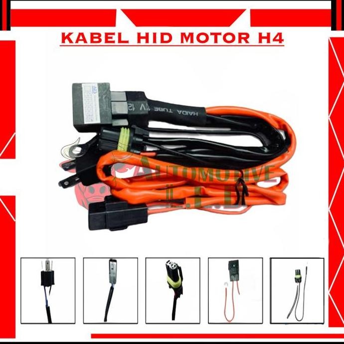 kabel relay hid motor H4 | kabel hid motor tipe h6 h4