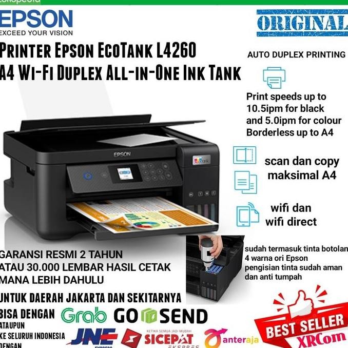 Printer Epson L4160 / L 4160 All In One Wifi Duplex murah