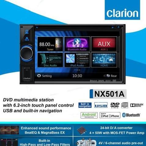 ready stock CLARION NX501A Headunit Double din