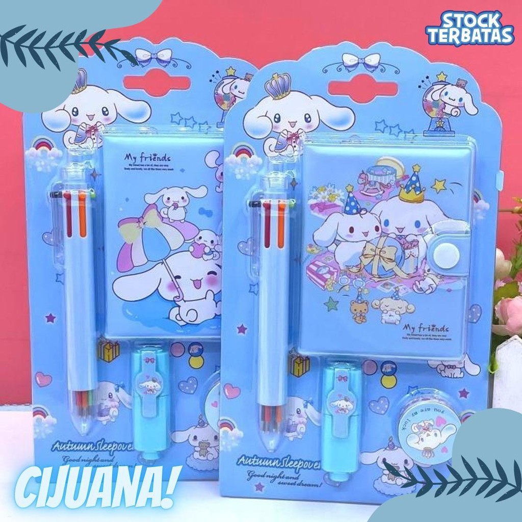 

Set Alat Tulis 4 In 1 Sanrio Sat Pilih Warna Termurah Imut Lucu Cinamorol Kuromi Terjangkau Bisa Cod Terlaris! Produk Ini Banyak Dicari