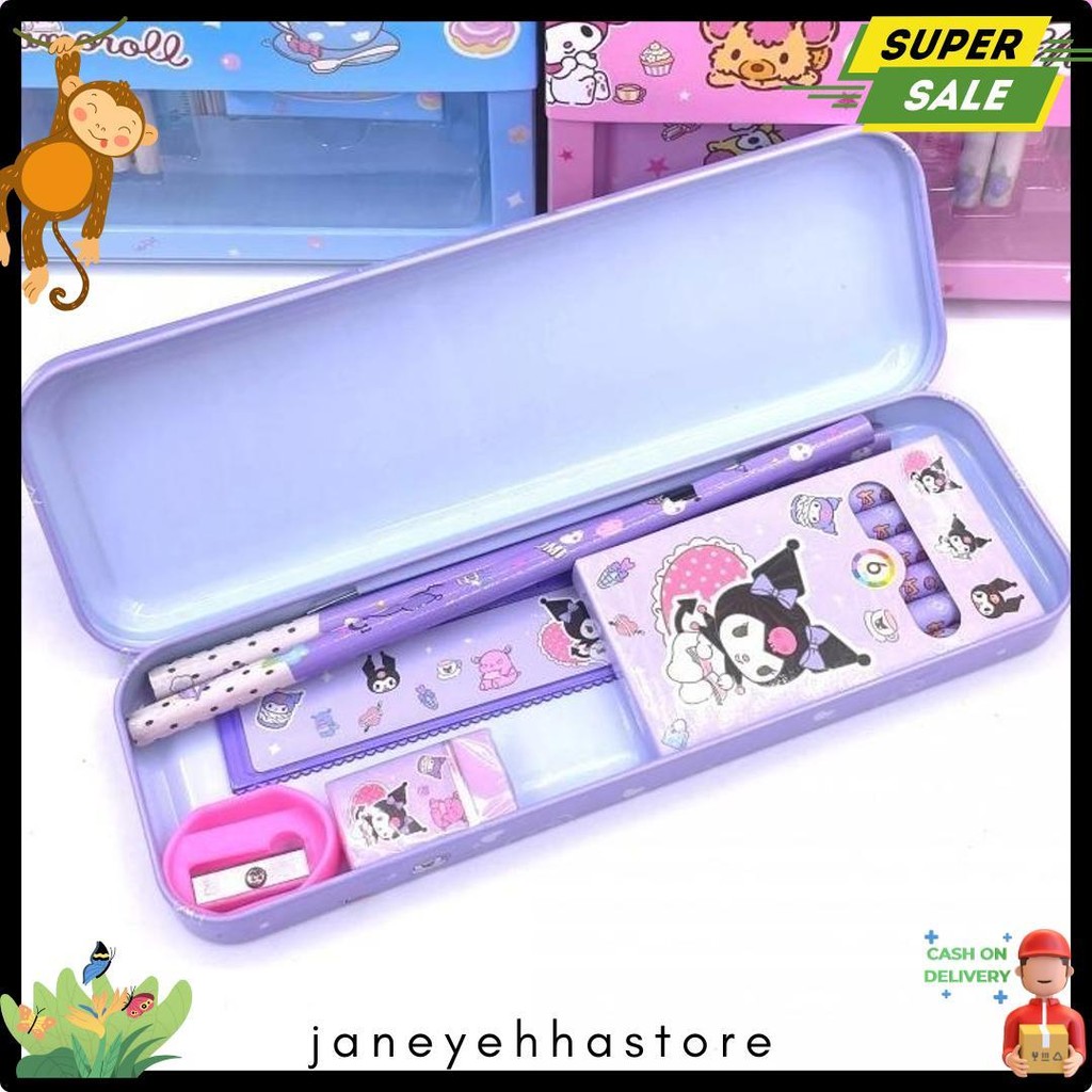 

7 In 1 Kotak Pensil Anak Set Stationery Untuk Hadiah Anak Sekolah / Alat Tulis Set Kotak Pensil Karakter Murah Lucu Terlaris! Produk Ini Banyak Dicari