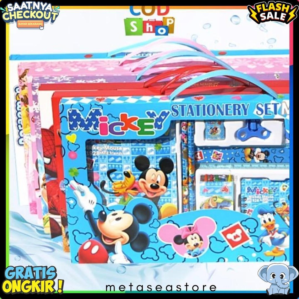 

Cod - S5982 Set Alat Tulis 8 In 1 / Set Alat Tulis Anak Motif Kartun / Set Alat Tulis 8 In 1 Lucu / Stationery Set 8 In 1 Lucu Diskon Setengah Harga