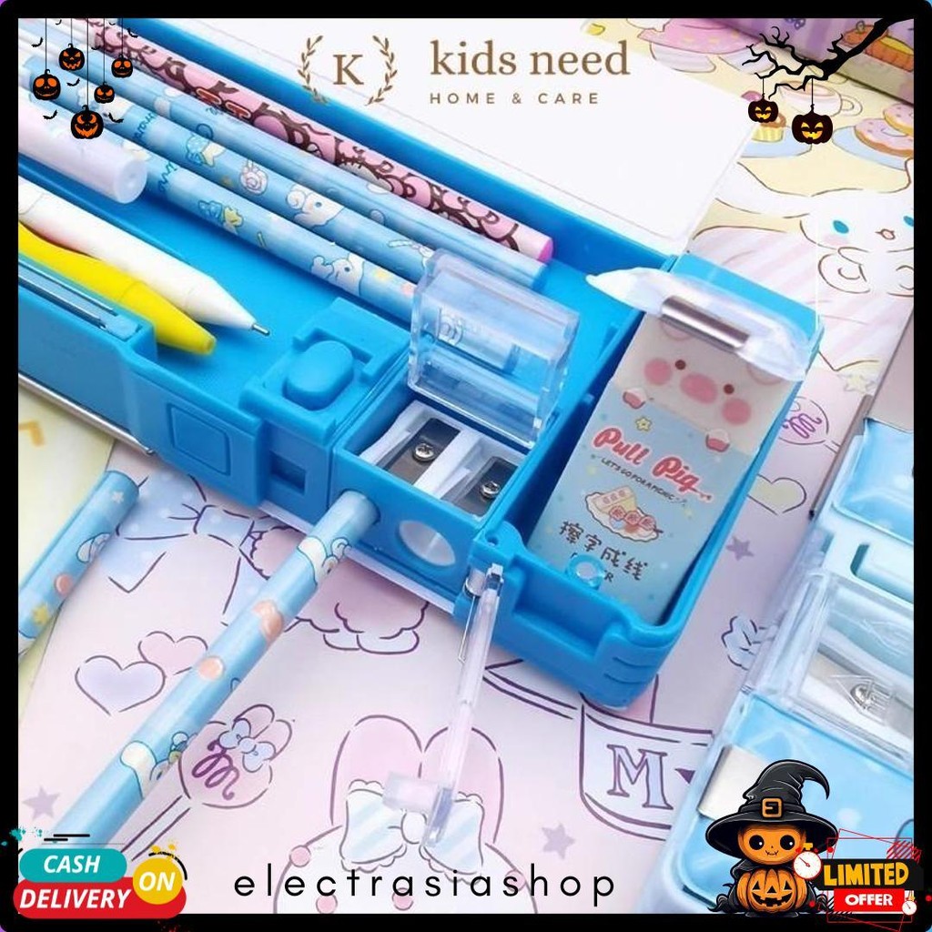 

Kotak Pensil 2 Sisi Magnet + Serutan / Tempat Pensil Panjang Karakter Lucu / Pencil Case Sanrio Melody Kuromi Terlaris! Produk Ini Banyak Dicari