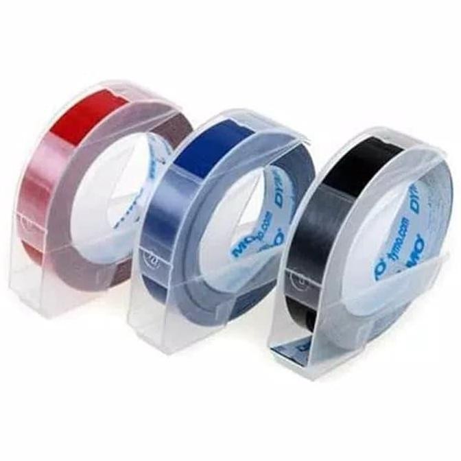 

refill pita 9mm dymo 1610 mesin label tape maker emboss murah