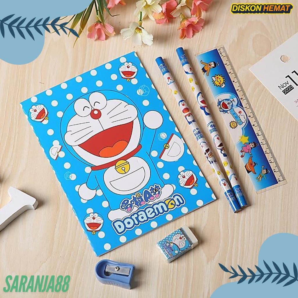 

Stationery Set 6 In 1 Free Alat Tulis Beserta Bag Untuk Anak Sekolah Diskon Setengah Harga