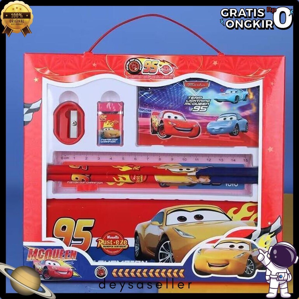 

Set Atk Gift Box Kids Anak Animal Bear Ocean Bunny Rabbit Car Spiderman Doraemon Penggaris Penghapus Rautan / 1 Set Pencil P15 Flash Sale! Diskon Hingga 70%