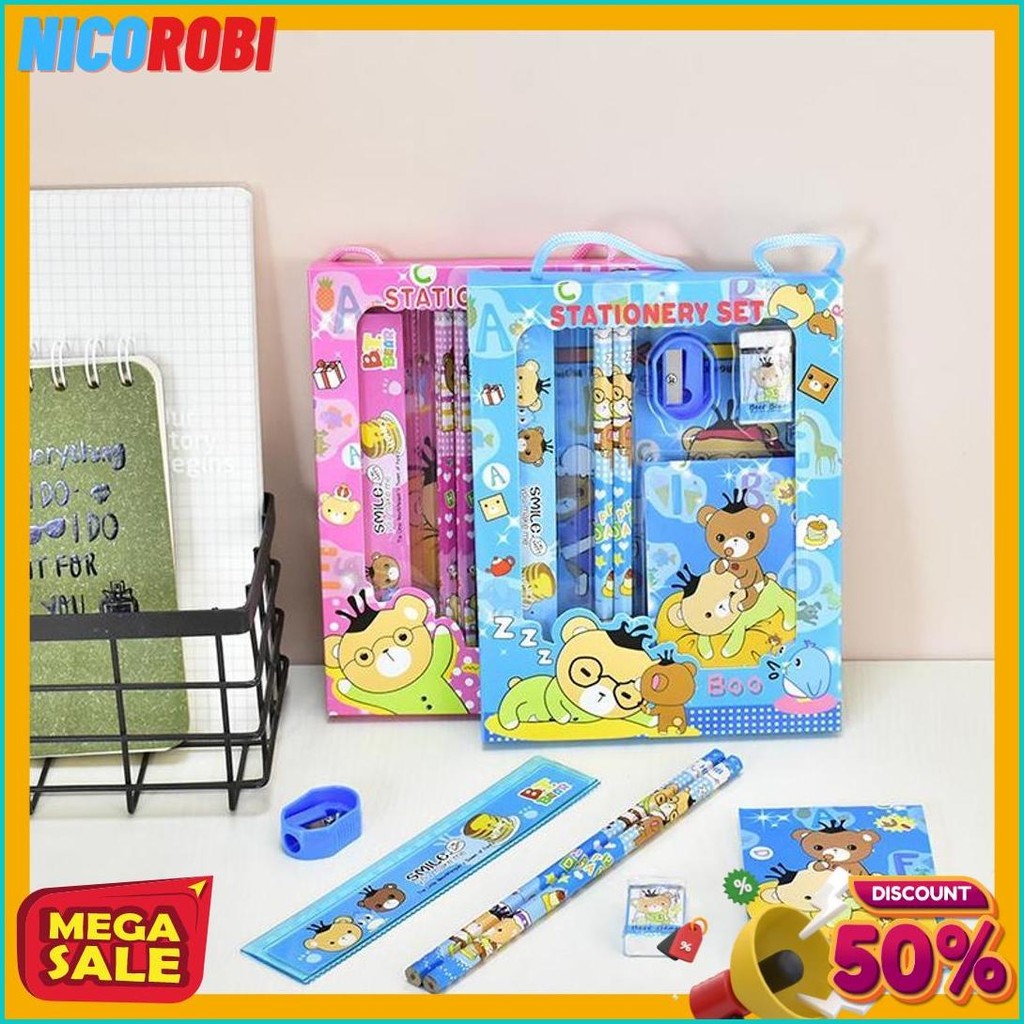 

Dp Alat Tulis Set 6In1 Stationery Set Karakter Lucu Set Perlengkapan Alat Tulis Cute Sekolah Anak-Anak Tk Terlaris! Produk Ini Banyak Dicari