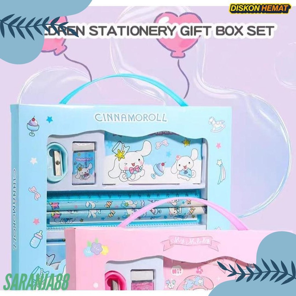 

(Cod) Set Alat Tulis/ Kotak Pensil Anak Set 7 In 1 Stationery Untuk Hadiah Anak Sekolah Sanrio/ Alat Tulis Set Kotak Pensil Karakter Kuromi/ Set Atk Lucu Dan Murah Flash Sale! Diskon Hingga 70%