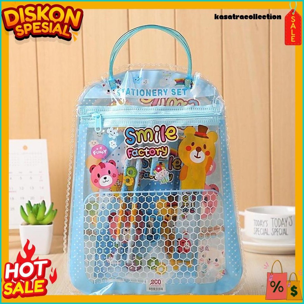 

Nice Child Stationery Set 6 In 1 Free Bag Alat Tulis Anak Sekolah Buku Pulpen Penghapus Pengaris Terlengkap Dan Termurah