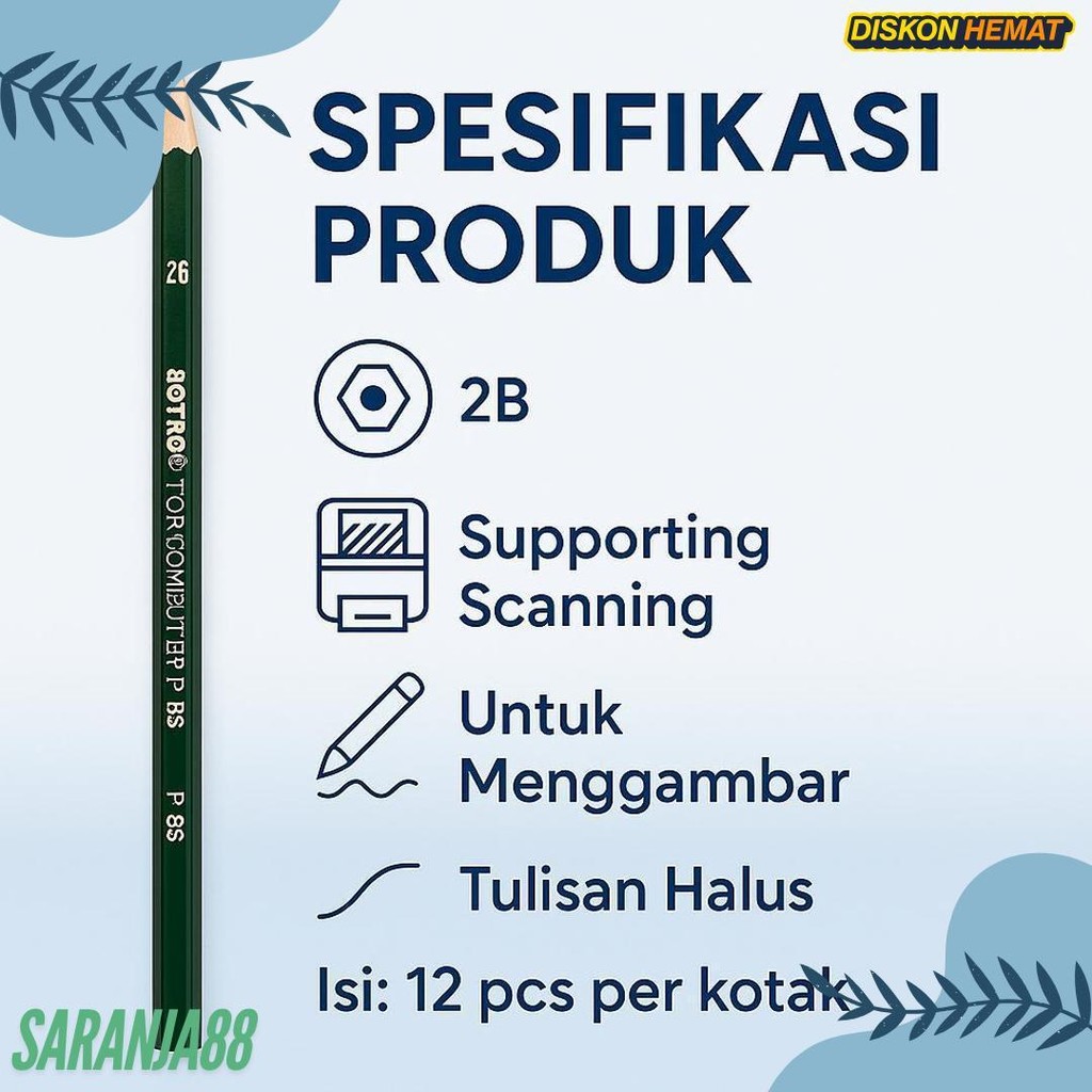

Pensil Joyko 12 Pcs 2B Alat Tulis Anak Pencil Terlengkap Dan Termurah