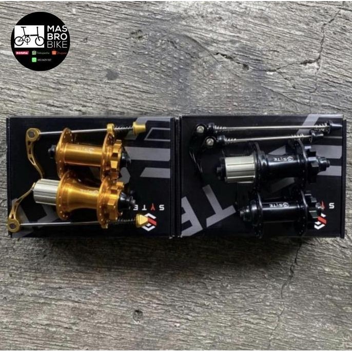 ready Hub syte 32 hole discbrake hub freehub syte sepasang