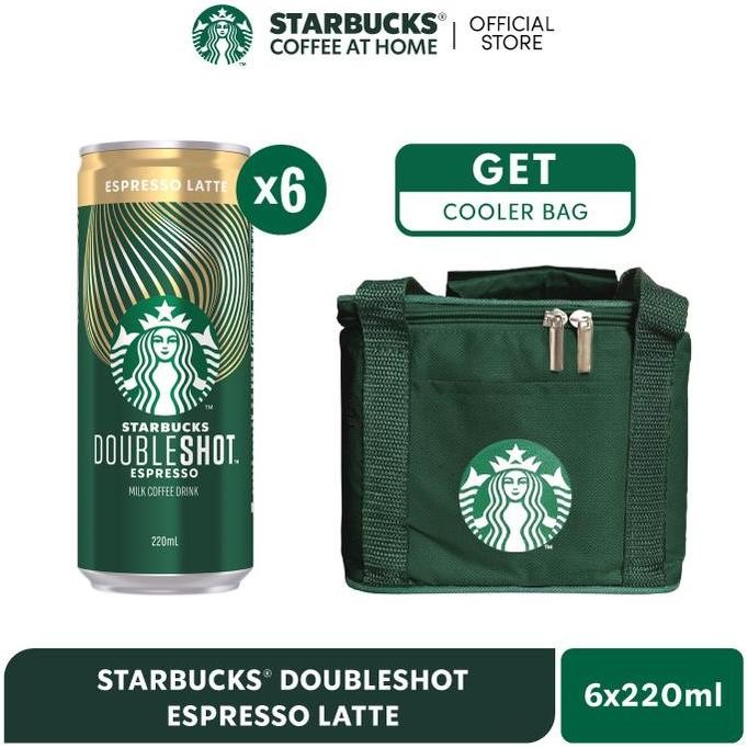

Starbucks Doubleshot Espresso Latte Kaleng 6x220ml Bonus Cooler Bag Termurah