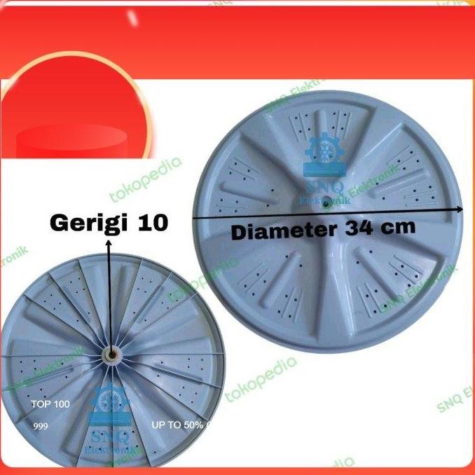 Pulsator mesin cuci 2 tabung sharp aqua original diameter 32 cm TERMURAH