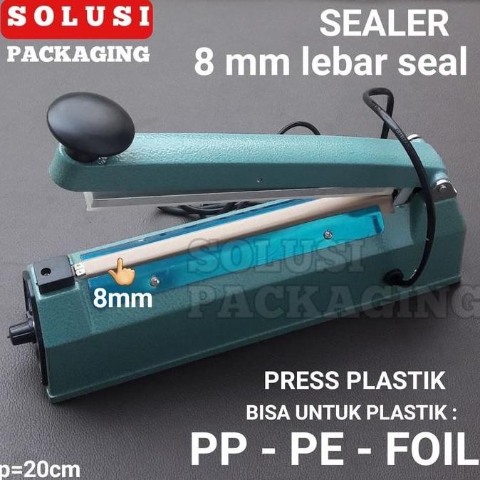 SEALER LEBAR 8MM/PENGEMAS PEREKAT PLASTIK MAKANAN PRESS PLASTIK FOIL