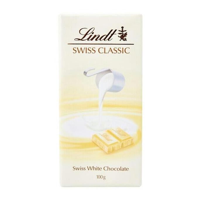 

Lindt Swiss Classic White Chocolate Bar Cokelat Putih Import Premium Termurah