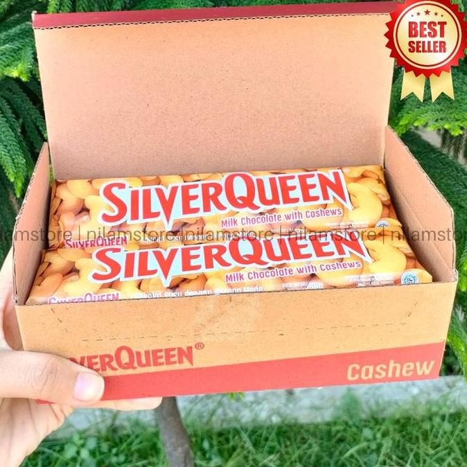 

SilverQueen Mede Almond 55g Isi 10pcs Cokelat Besar Snack Manis Termurah