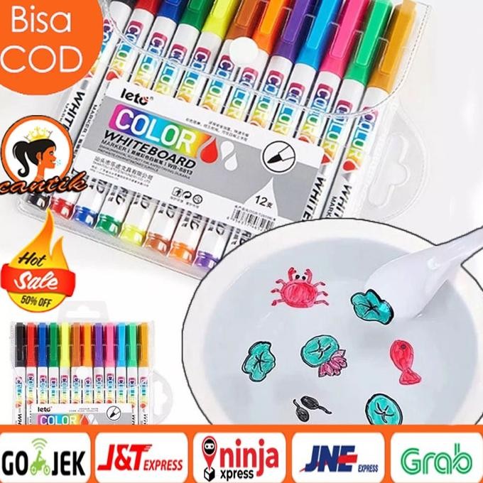 

Terlaris Spidol Warna Ajaib / Mainan Spidol Air Mengapung / Magic Marker Spidol White Board 12Pcs / Magic Marker Floating Pen Water/Spidol Ajaib/Spidol Apung Air/ Spidol Papan Tulis Terlaris