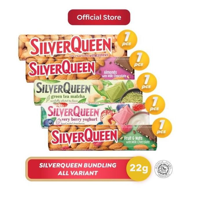 

SilverQueen Paket Lengkap Cokelat All Variant 22g isi 5 pcs - Cokelat Kotak Termurah
