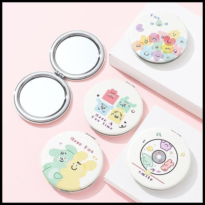 Kaca Saku / Lipat / Bulat / Cermin Kecil - Made in Korea - 19385