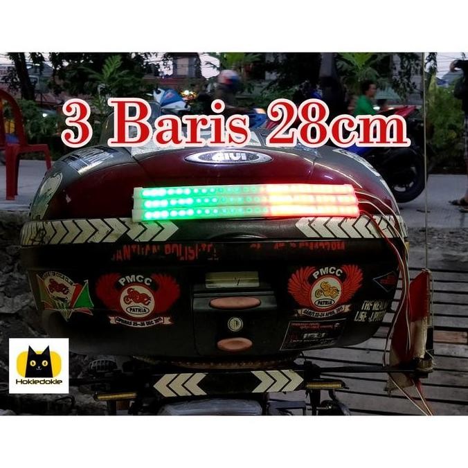 Sale Lampu Tail Lamp Rgb 28Cm Led Motor Ala Bus Malam Pelangi Universal