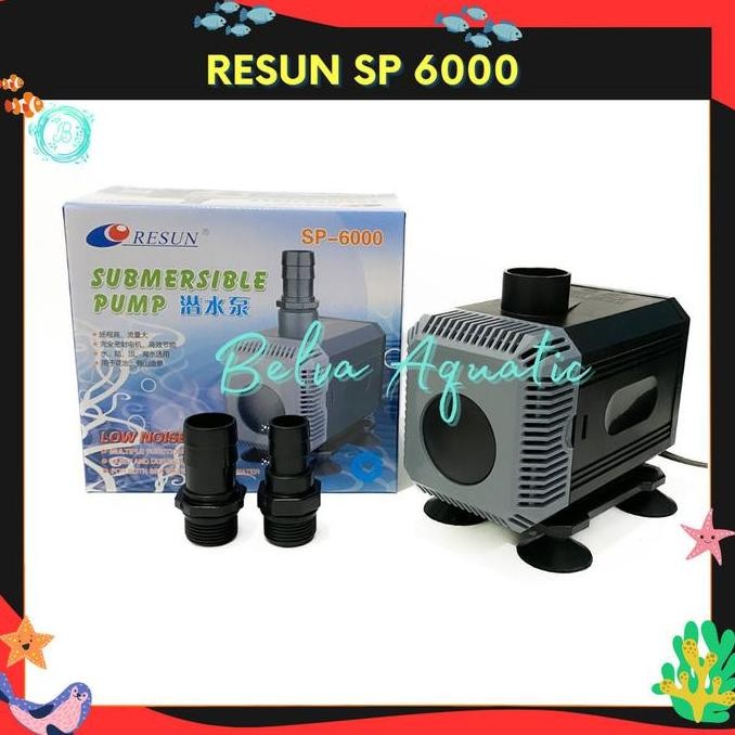Resun SP-6000 Pompa Air Celup  Aquarium Kolam Hidroponik Pompa Low Noise 40 Watt