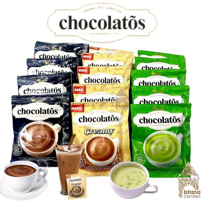 

Chocolatos Drink 2 Renceng Isi 20 pcs Minuman Serbuk Cokelat Praktis Termurah