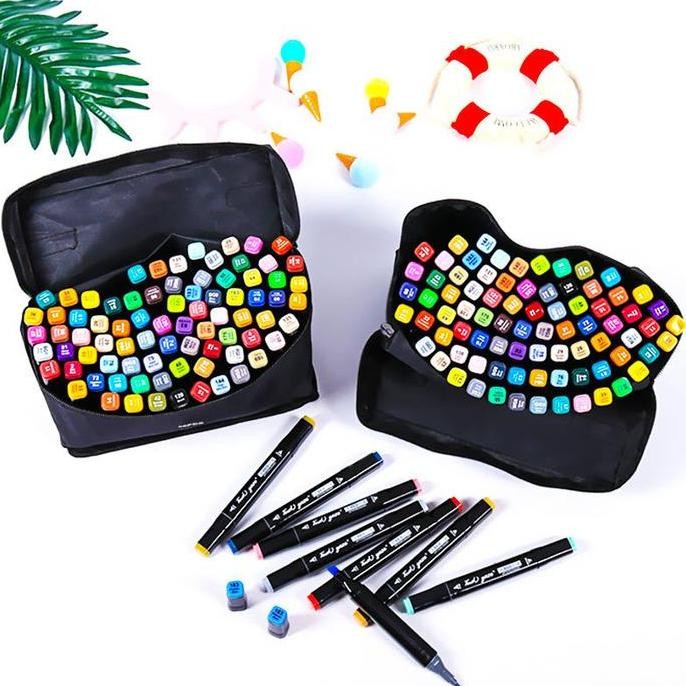 

48PCS SPIDOL TTOUCH ART MAKER / GRAPHIC ART MAKER PEN COLOR / SPIDOL WARNA 48 SET mewarnai stationery plastic markers