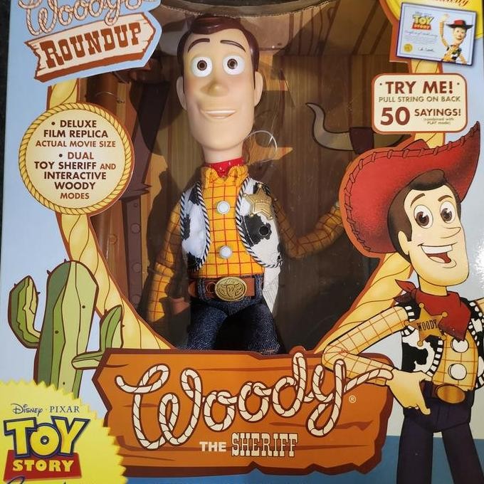 Figure Woody Talking Toy Story Signature Collection ORIGINAL Thinkway