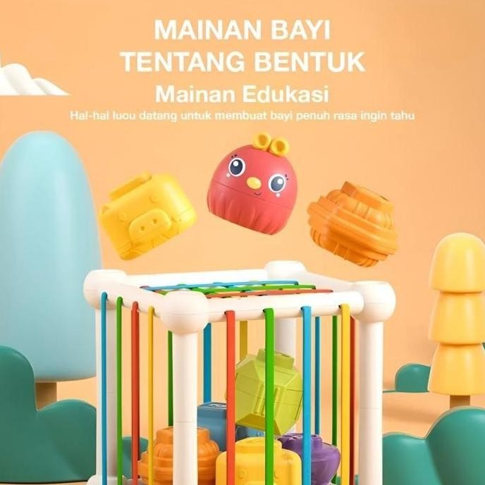 Mainan Edukasi Anak Explore Baby Shape Mainan Bayi 6-7-8 Bulan 1 Tahun