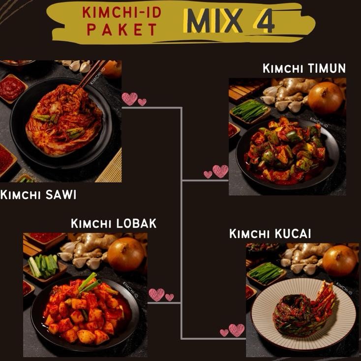 

Kimchi Mix 4 Sawi Lobak Timun Kucai 1 Kg