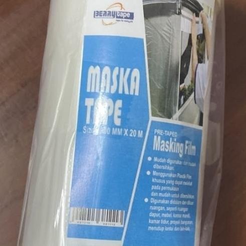 

\\\\\] Isolasi Maska Plastik Cover Masking Tape tinggi 90cm solasi cover tape
