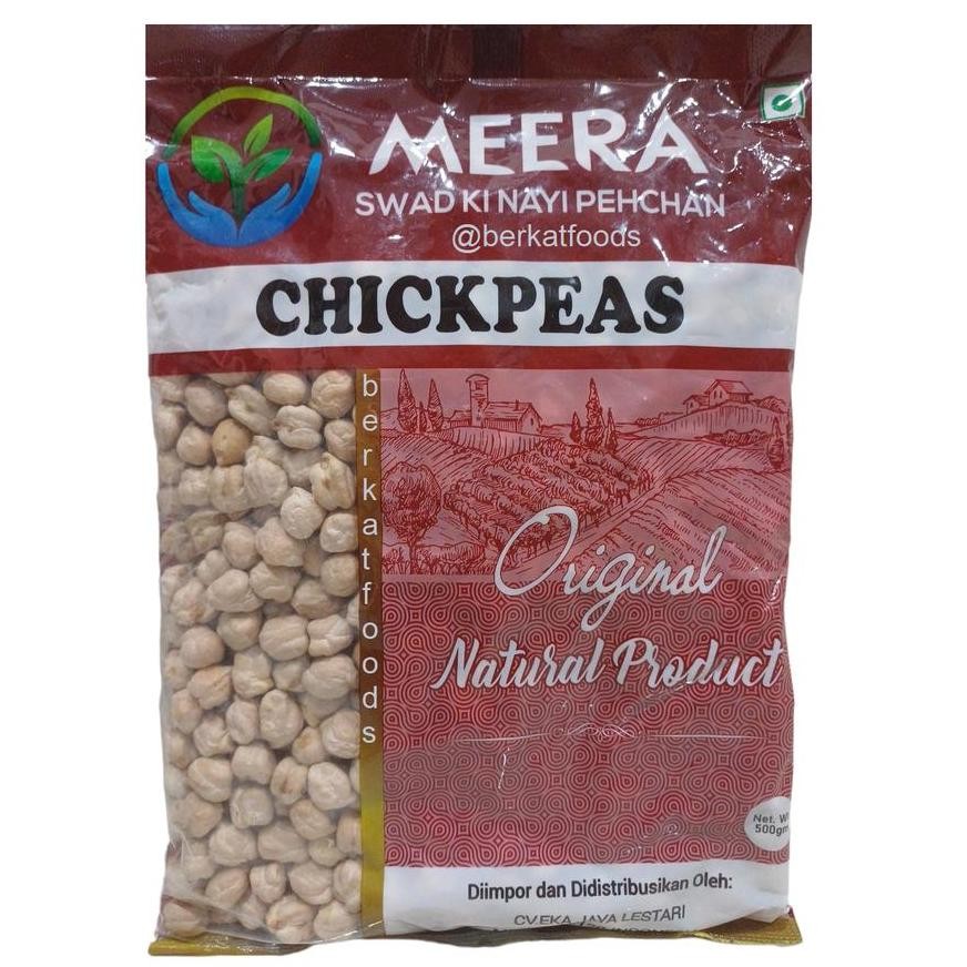 

best produk] White Chickpeas Meera / Chole / Chana /Garbanzo/Kacang Arab Mentah Raw