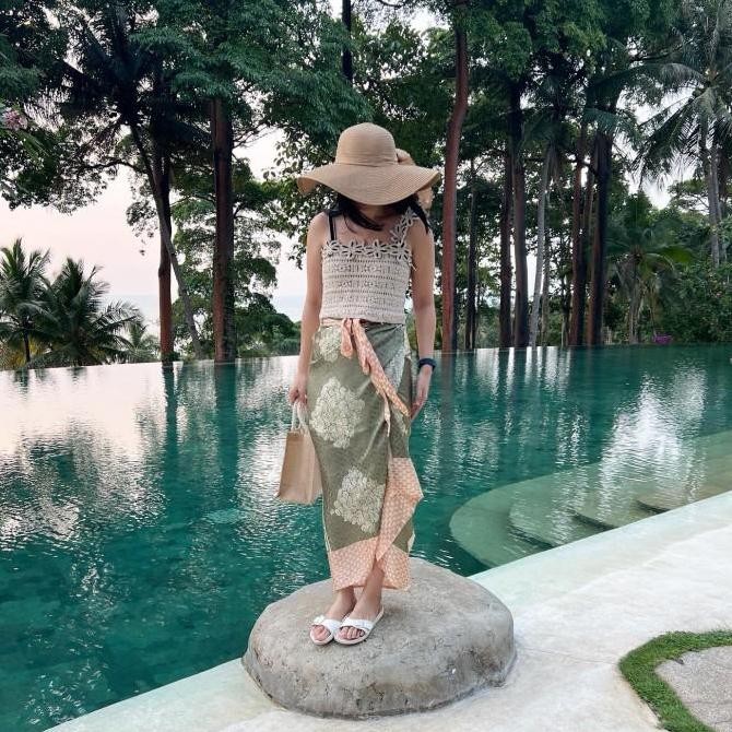 Lausboutique-Rok Sarung Viscose Motif-Seri Beach-Rok Sarung Batik Wanita