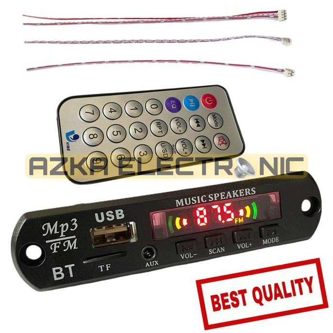 SIAP KIRIM KIT MODUL MP3 BLUETOOTH USB FM RADIO PAKET KOMPLIT AUDIO MOBIL