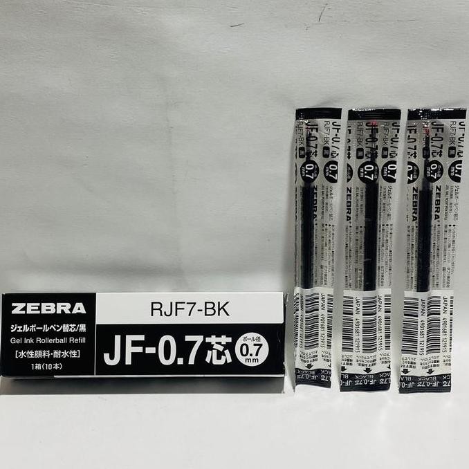 

tersedia refill zebra sarasa clip 0.7mm hitam | 1 box isi 10 pcs pulpen gel