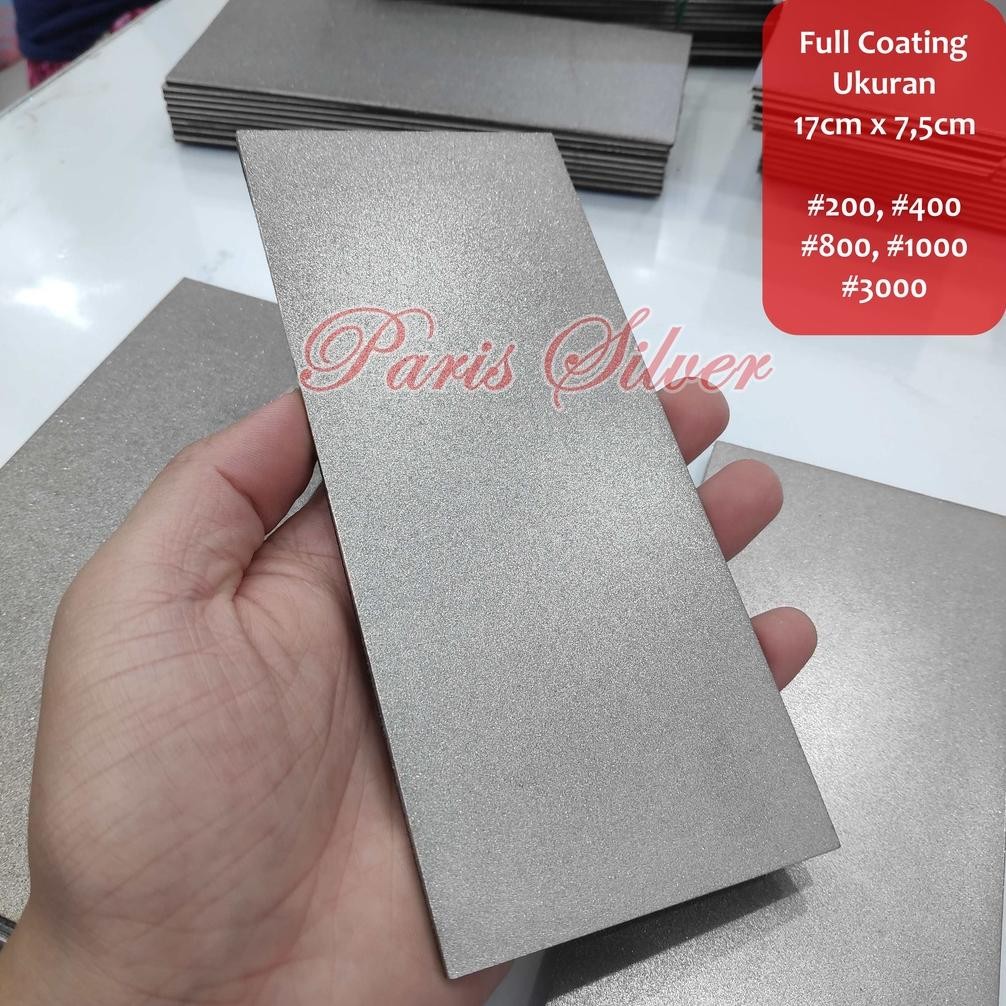 Terbaik Batu Asah Pengasah Pisau Diamond Plate Intan Berlian Penajam Pelat Plat Ketam Pahat Serut Ka