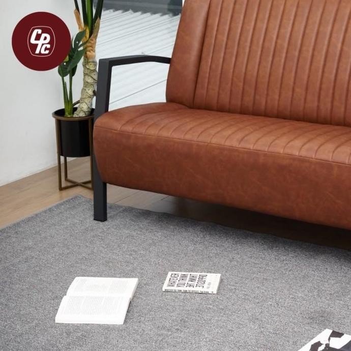 PUNTEN | Karpet polos alas lantai minimalis anti slip | 200 x 300 - Abu-abu