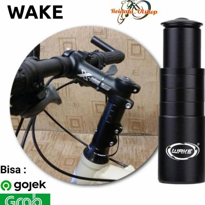 Peninggi Stang Sepeda Wake Adaptor Stem Extender Wake