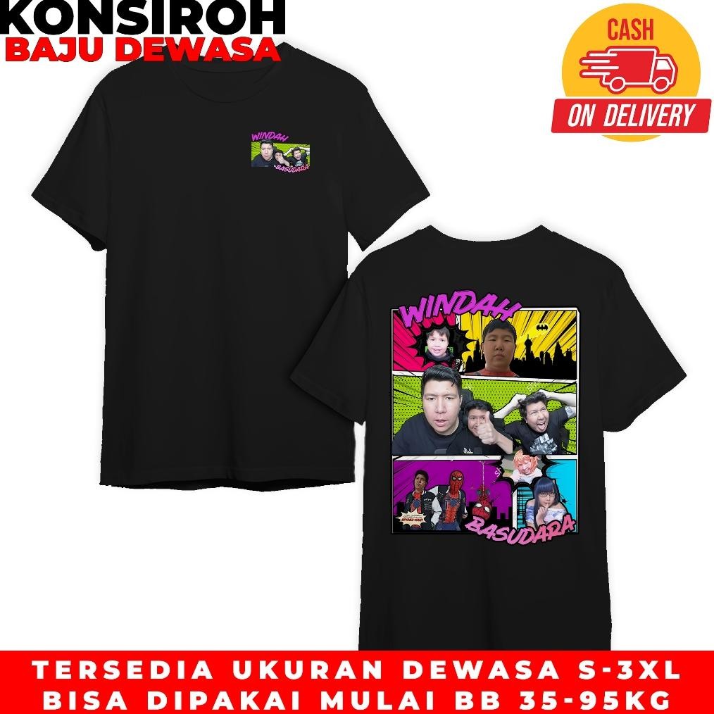 KAOS DEWASA WINDAH BASUDARA BAJU WINDAH BASUDARA 5 PREMIUM DEWASA PRIA WANITA WINDAH BASUDARA