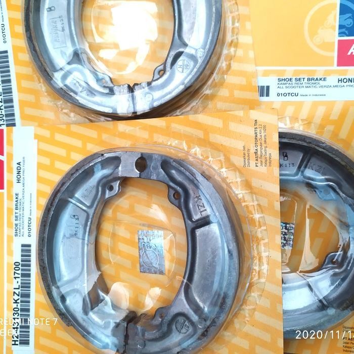 Kampas Rem Belakang Vario Aspira