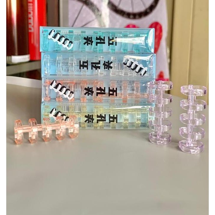 

#####] hanya ring untuk map binder looseleaf a5, b5, a4 bisa masuk merek wengu ( isi 8 ring) WARNA RANDOM) bahan plastik transparan