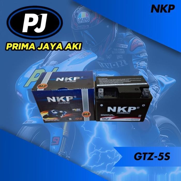 Aki Motor Aki Kering  Gtz-5S Mf  ( Beat,Vario,Mio,Scoopy ), Merk : Nkp
