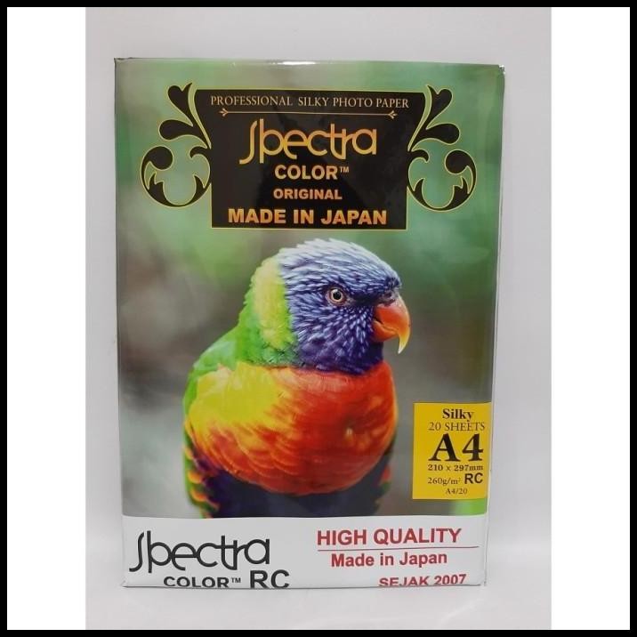 

Kertas Foto Spectra 260gsm Silky / Photo Paper Spectra Color A4