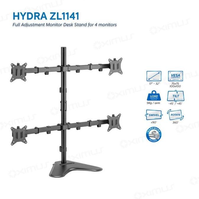 

Sale Bracket Meja Lcd Led Tv 4 Monitor 13" - 27" Oximus Hydra Zl1141