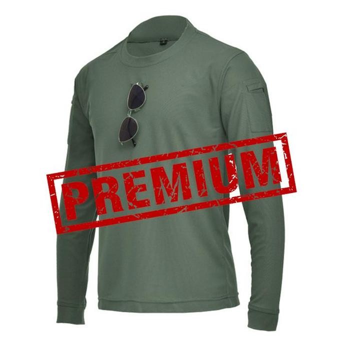 Kaos Polos / Baju Polos Pria Tactical - Lengan Panjang Premium