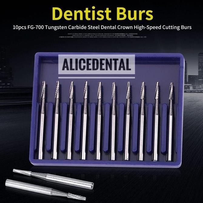 Bur tulang tungsten carbide highspeed dental burs silindris SS white ALICE DENTAL ALICEDENTAL