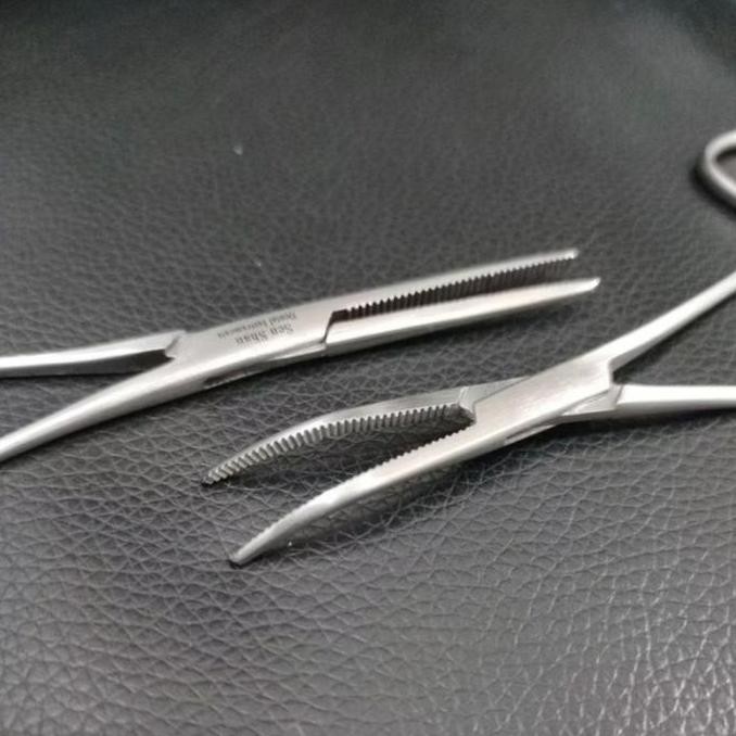 Arteri clamp Lurus needle holder Bengkok Stainless Steel