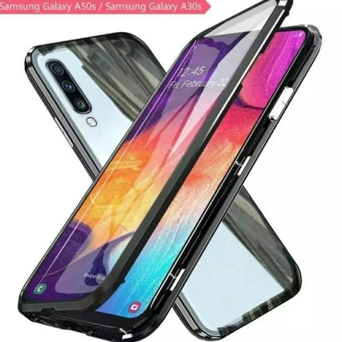 Case Magnet Samsung A50/A50s Magnetic Case Depan Belakang Glass Terlaris