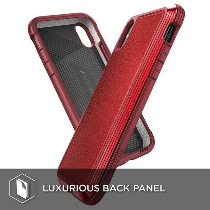IPHONE XR 6.1 CASE X-DORIA SOFT SHELL DEFENSE LUX RED SHOCKPROOF Terlaris